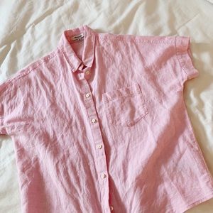 MADEWELL PINK BUTTON UP